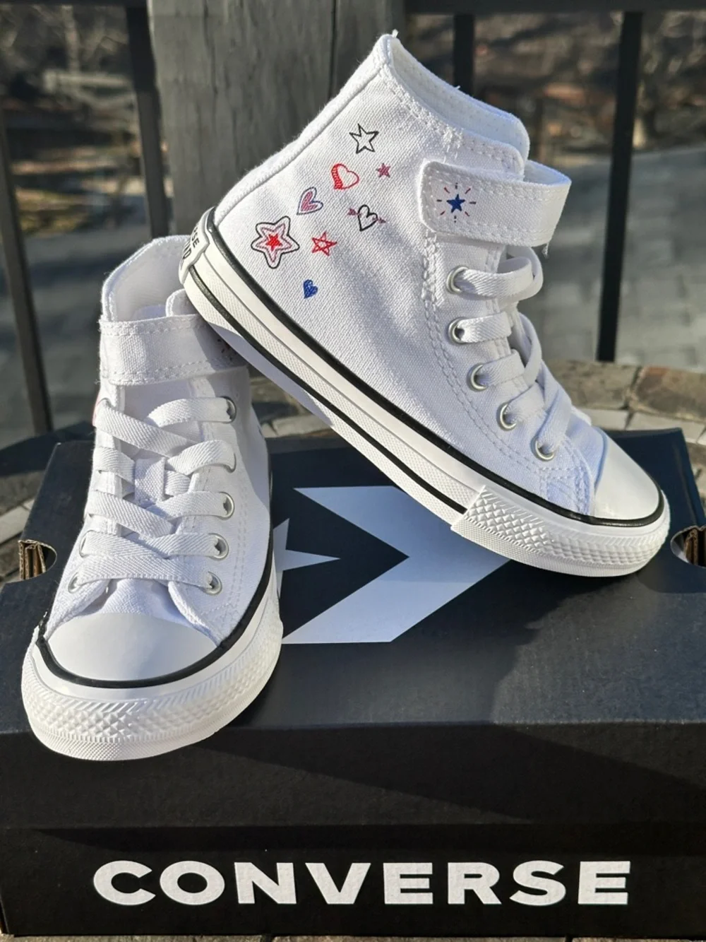 Converse CTAS Hi White Canvas Casual Girls Sneaker Youth Kids 11K | 12K | 2Y NEW